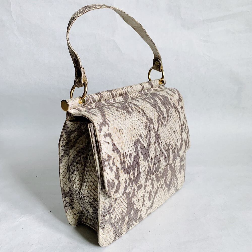 Stuart Weiztman Snakin Leather Handbag - Picture 2 of 6